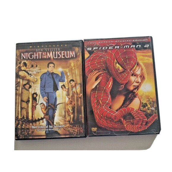 Night at the Museum & Spiderman Dvd Lot  Movie Action Comedy  Bundle - Picture 1 of 5